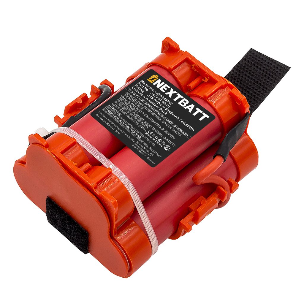Batteri til Gardena 574 47 68-01,505 69 73-20,574 47 68-02,574 47 68-03,586 57 62-01,586 57 62-02,586 57 62-03,586 57 62 2500 mAh