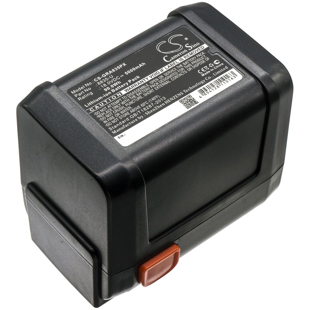 Batteri til Gardena 8835-U,8835,8839-20 5000 mAh