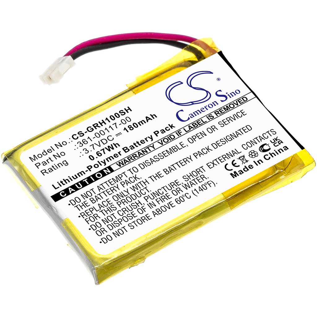 Batteri til Garmin 361-00117-00 180 mAh