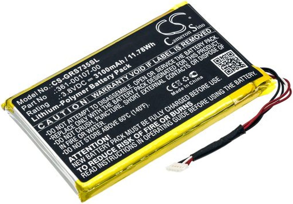 Batteri til Garmin 361-00107-00 3100 mAh