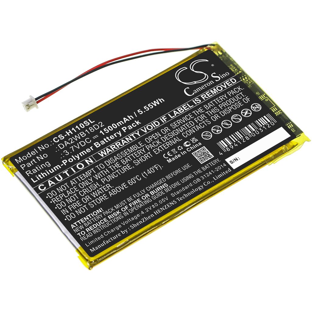 Batteri til iRiver DA2WB18D2 1500 mAh