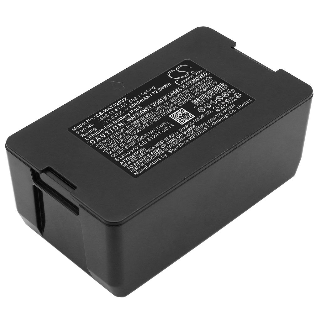 Batteri til Husqvarna 529 60 68-01,529 60 68-02,589 58 57-01,593 1 141-02,593 11 41-0X,593 11 41-01,593 11 41-03,593 11 41 4000 mAh