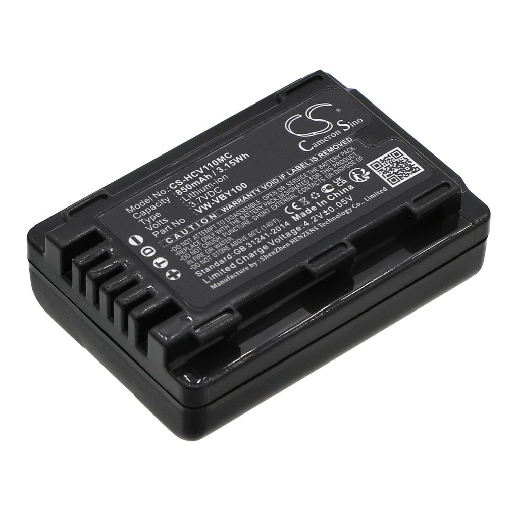 Batteri til Panasonic VW-VBY100 (850mAh)