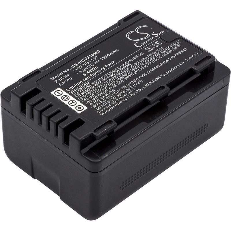 Batteri til Panasonic VW-VBT190 (1500mAh)