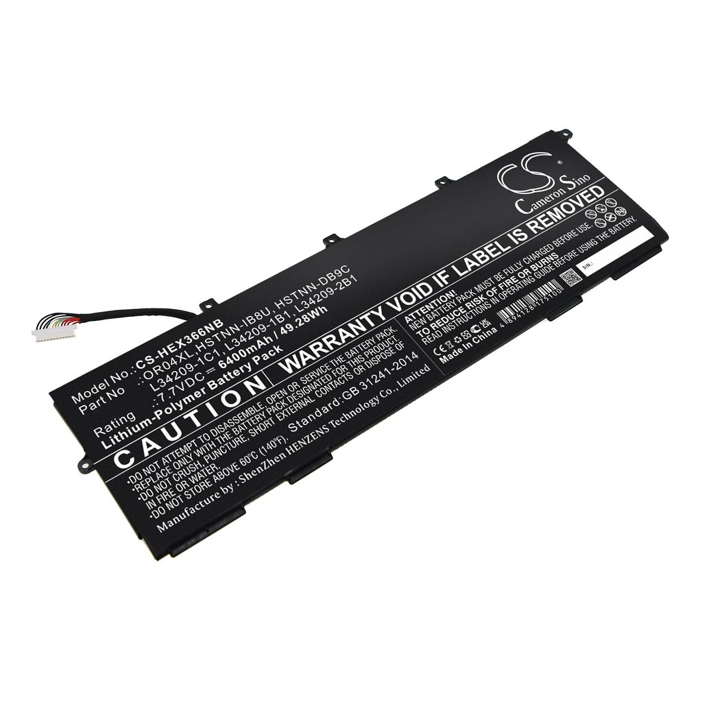 Batteri til HP OR04XL,HSTNN-IB8U,L34209-1C1,L34209-1B1,L34209-2B1,HSTNN-DB9C 6400 mAh