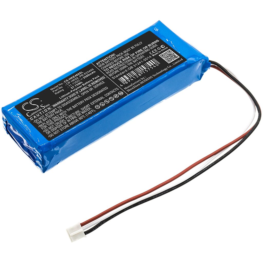 Batteri til Harman/Kardon PR-633496 2500 mAh