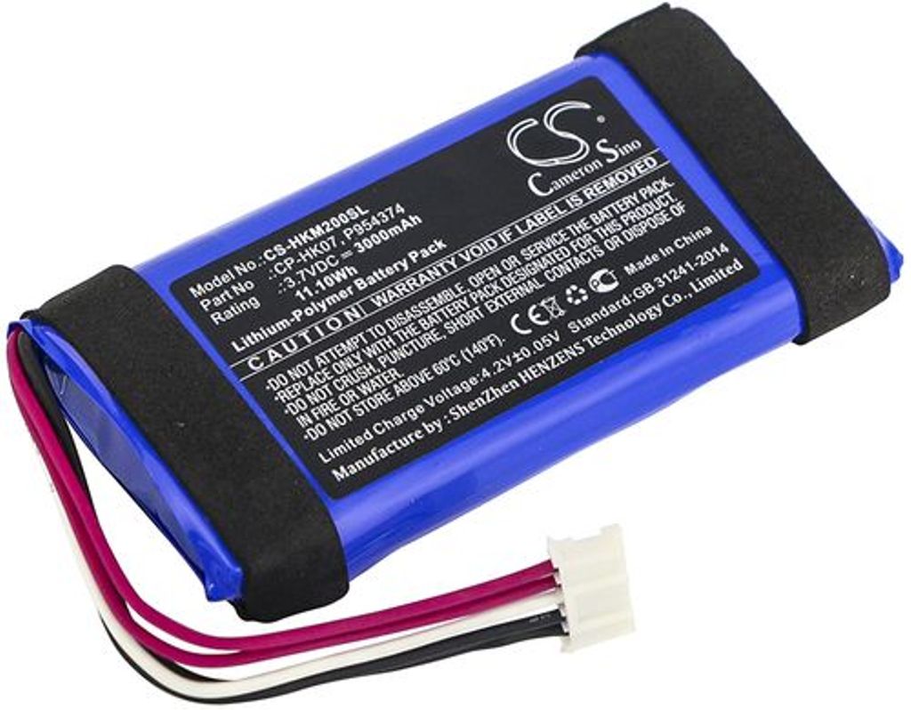 Batteri til Harman/Kardon CP-HK07,P954374 3000 mAh