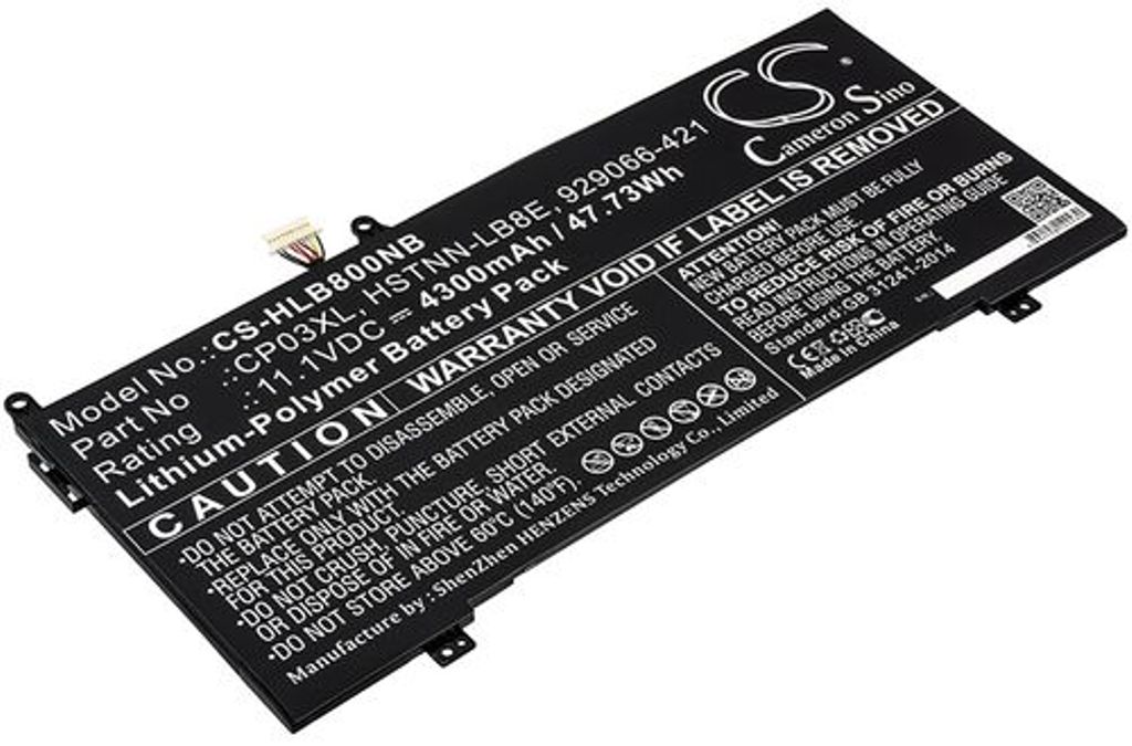 Batteri til HP CP03XL,CP03060XL,HSTNN-LB8E,929066-421,929072-855 4300 mAh
