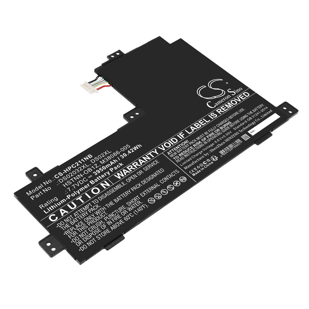 Batteri til HP DS02032XL,DS02XL,HSTNN-OB1Z,M38086-005 3950 mAh