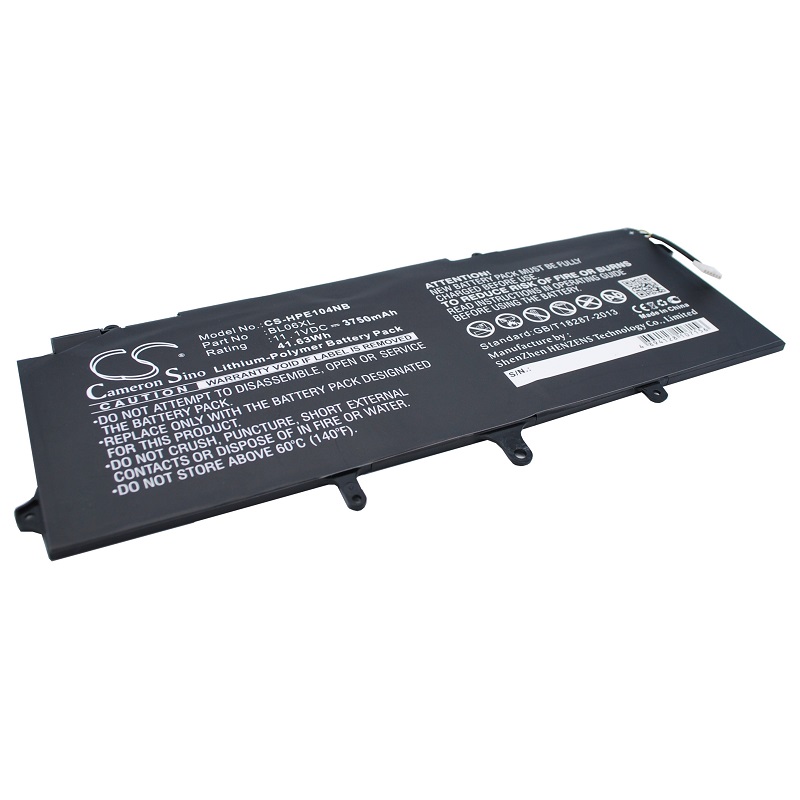 Batteri til HP BL06XL,HSTNN-DB5D,HSTNN-W02C,722236-171,722236-2C1,722297-005,722236-1C1,722236-271,722297-001,BL060 3750 mAh
