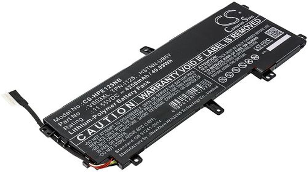 Batteri til HP 849047-541,849313-850,HSTNN-UB6Y,TPN-I125,VS03XL,VS03052XL,849313-856,VS03052XL-PR 4250 mAh