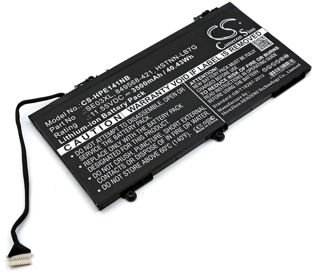 Batteri til HP SE03XL,849568-421,849988-850,HSTNN-LB7G,849908-850,849909-850,HSTNN-UB6Z,SE03041XL,TPN-Q171 3500 mAh