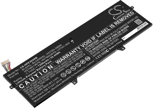 Batteri til HP BL04XL,BL04056XL,HSTNN-DB8M,HSTNN-UB7N,HSTNNUB7N,L07041-855,L07041855,L07353-241,L07353-2C1,L07353-5 7200 mAh