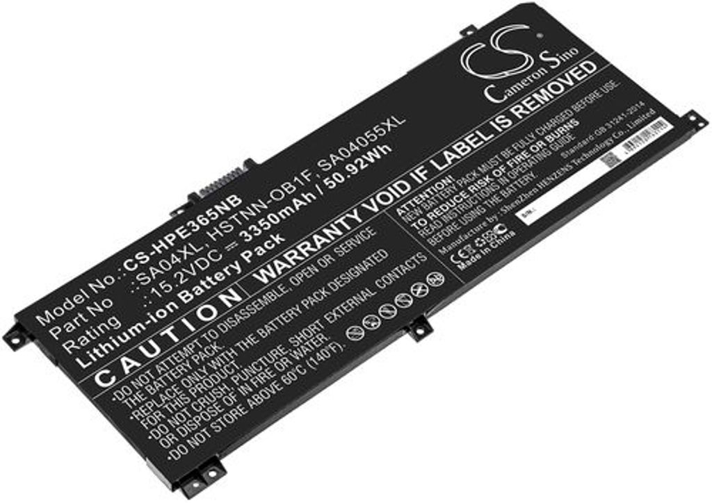 Batteri til HP SA04XL,HSTNN-OB1F,HSTNN-OB1G,HSTNN-UB7U,L43248-541,L43248-AC1,L43248-AC2,L43267-005,SA04055XL 3350 mAh