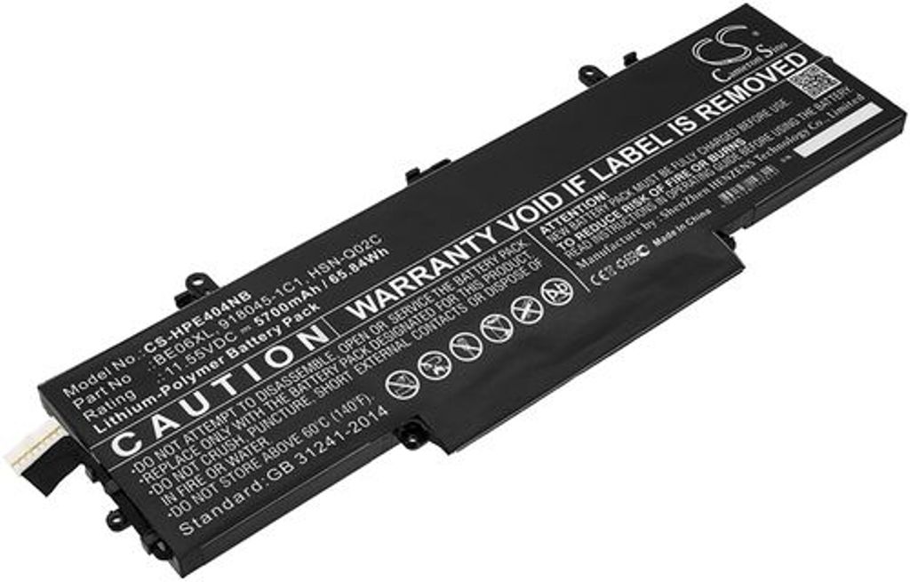 Batteri til HP BE06XL,918045-1C1,918045-271,918108-855,918180-855,HSN-Q02C,HSTNN-1B7V,HSTNN-DB7Y,HSTNN-IB7V,918045- 5700 mAh