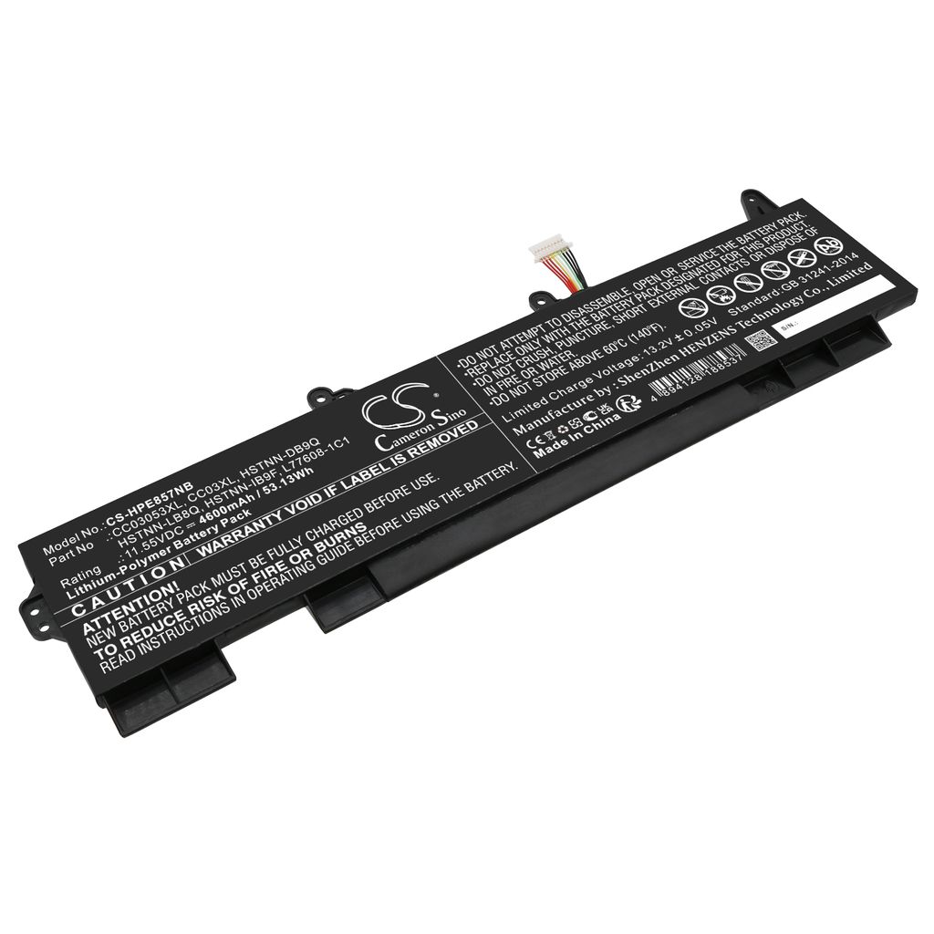 Batteri til HP CC03053XL,CC03XL,HSTNN-DB9Q,HSTNN-IB9F,HSTNN-LB8Q,L77608-1C1,L77608-2C1,L77608-421,L78555-005 4600 mAh
