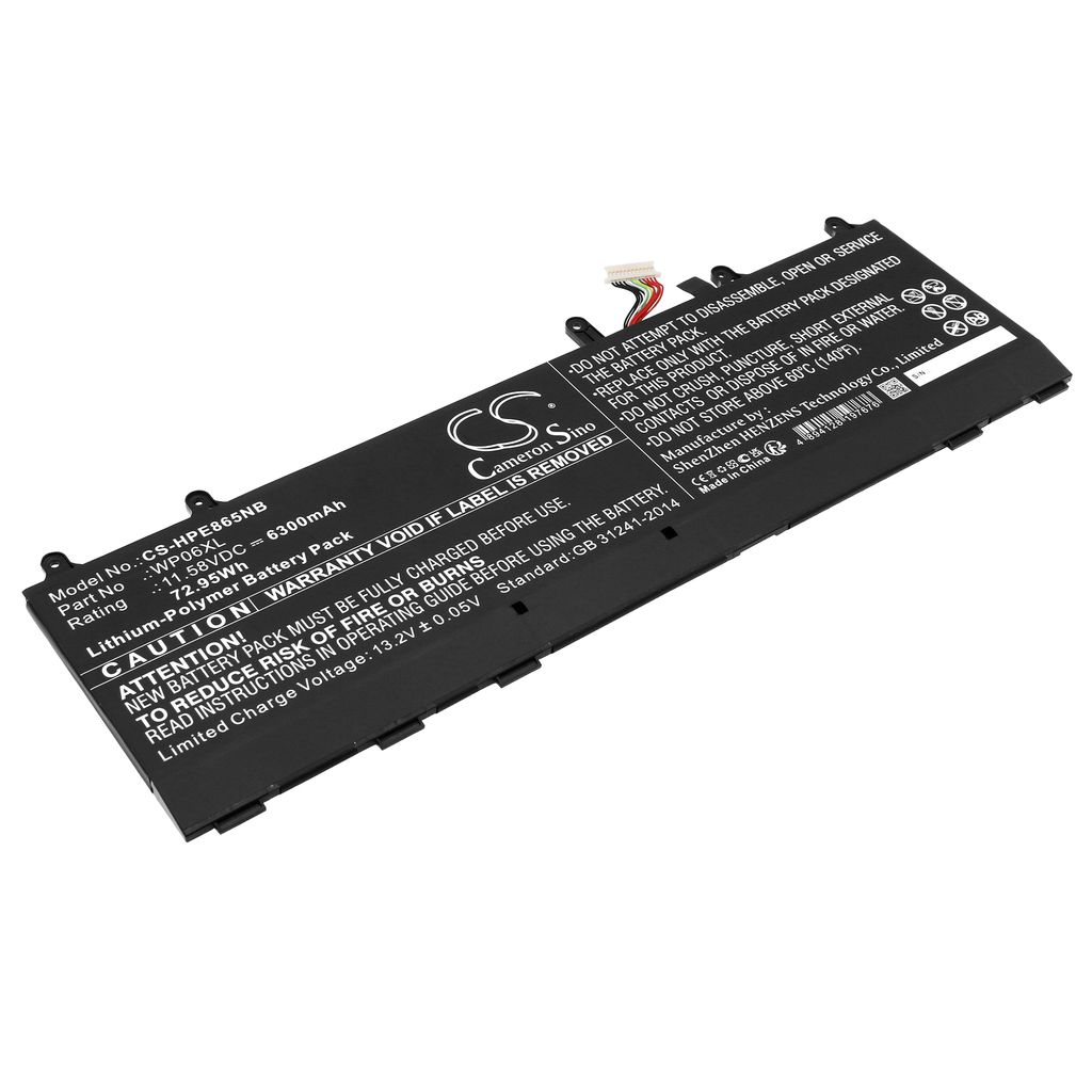 Batteri til HP WP06XL,HSTNN-IB9Z,M64306-171,M73470-005 6300 mAh