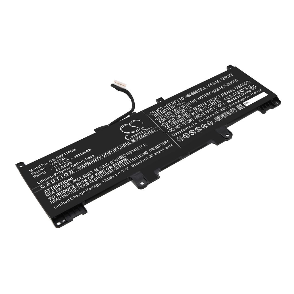 Batteri til HP AN03XL,HSTNN-OB2K,L173474-005,TPN-DM0M 3600 mAh