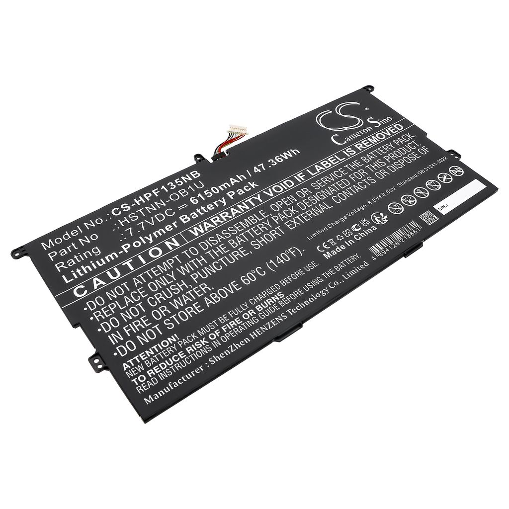 Batteri til HP HSTNN-OB1U,M07389-AC1,M07392-005,MA04046XL,MA04XL 6150 mAh
