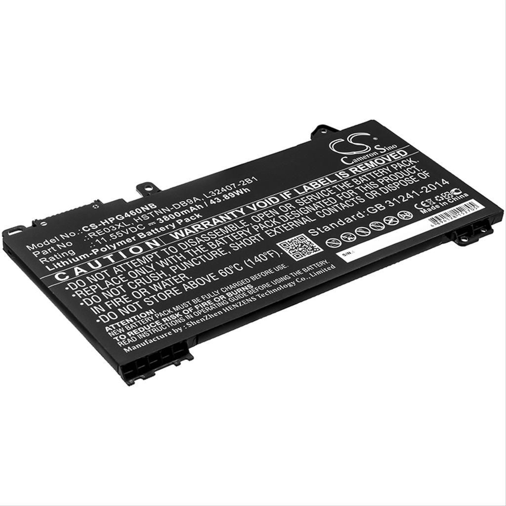 Batteri til HP RE03XL,HSTNN-DB9A,L32407-2B1,HSTNN-UB7R,L32656-005,L32407-541,HSTNN-0B1C,HSTNN-OB1C,L32407-2C1,L3240 3800 mAh