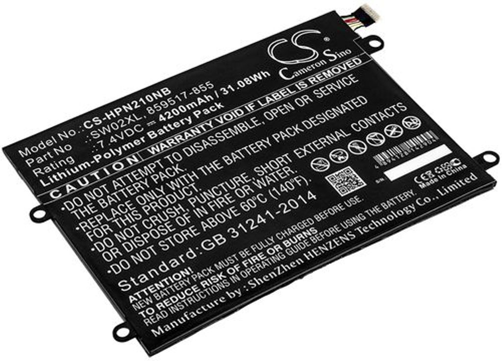 Batteri til HP SW02XL,859517-855,HSTNN-IB7N,859470-1B1,TPN-Q180,TPN-Q181 4200 mAh