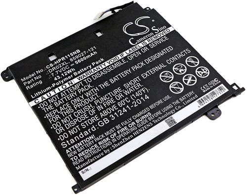 Batteri til HP DR02XL,HSTNN-IB7M,859027-121,859357-855,859027-1C1,859027-421,DR02043XL,DR02043XL-PL,HSTNN-LB7M,TPN- 5600 mAh