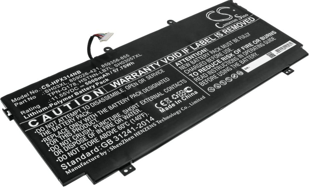 Batteri til HP SH03XL,859026-421,859356-855,HSTNN-LB7L,SH03057XL,TPN-Q178 5000 mAh