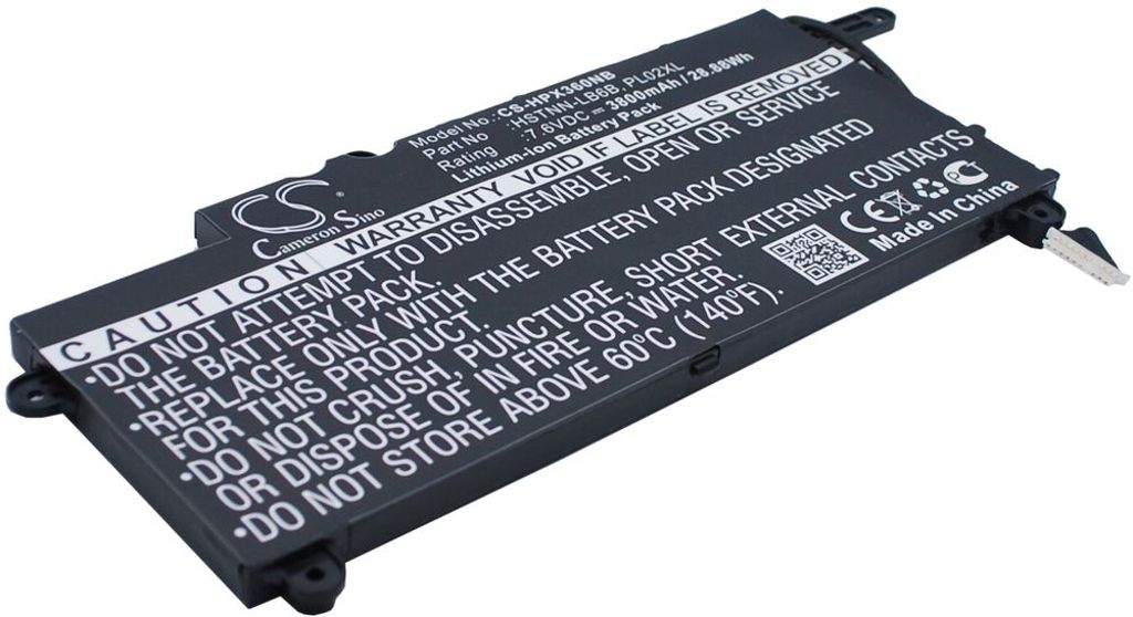 Batteri til HP HSTNN-LB6B,751681-421,PL02XL,21CP6/60/80,7177376-001,751681-231,751875-001,751875-005,HSTNN-DB6B,PL0 3800 mAh