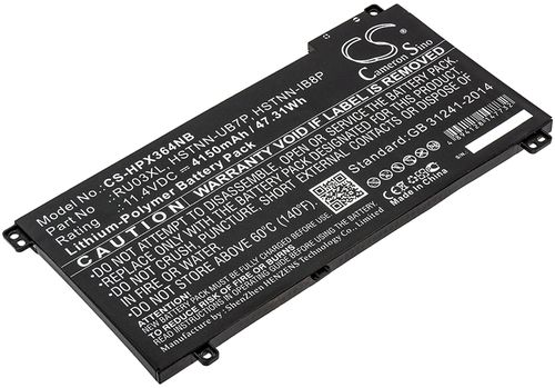 Batteri til HP HSTNN-UB7P,L12717-421,L12717-541,L12791-855,RU03XL,HSTNN-IB8P,HSTNN-LB8K,L12717-171,L12717-1C1,RU030 4150 mAh