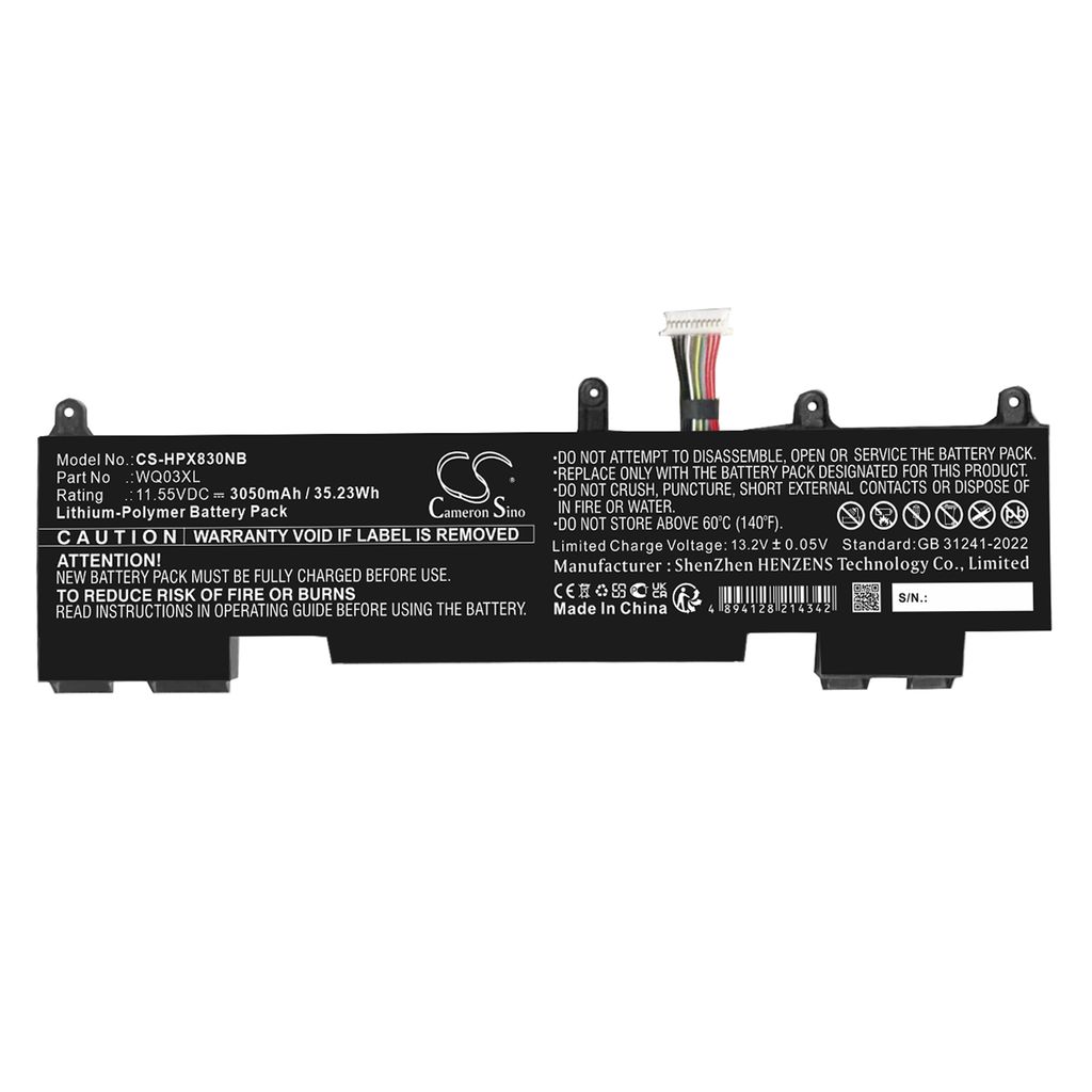 Batteri til HP 996QA243H,HSTNN-AB1C,N22285-171,N22285-2C1,N22285-B71,N22347-002,N22347-005,TPN-IB0T,WQ03038XL,WQ03X 3050 mAh