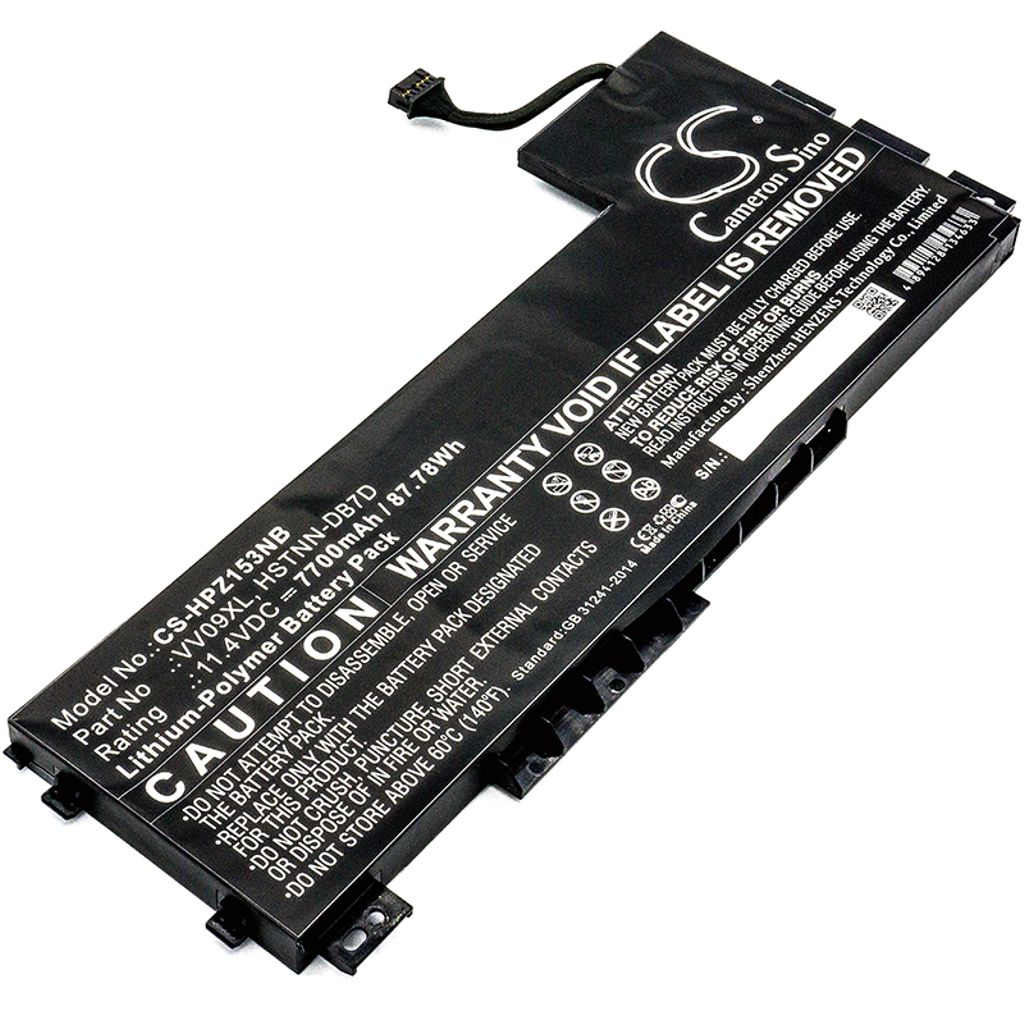 Batteri til HP HSTNN-DB7D,VV09XL,808398-2C1,808398-2B1,808398-2B2,808398-2C2,808452-001,808452-002,HSTNN-C87C,VV090 7700 mAh