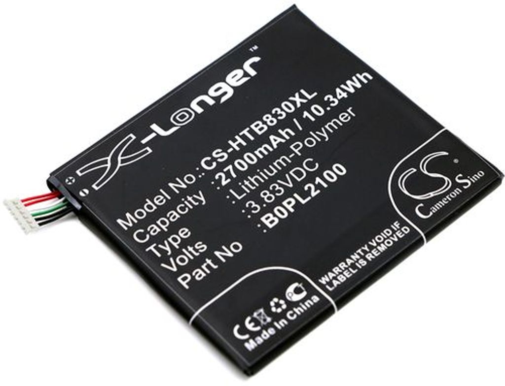 Batteri til HTC B0PL2100,B2PL2100,35H00241-00M 2700 mAh