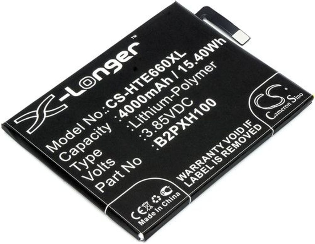 Batteri til HTC B2PXH100,35H00264-00M 4000 mAh