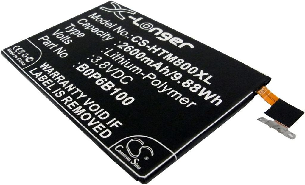 Batteri til HTC B0P6B100,35H00214-00M,35H00214-01M,BOP6B100 2600 mAh