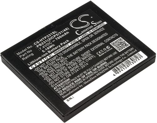 Batteri til HiTi PB231,PB231(2ICP5/31/48) 700 mAh