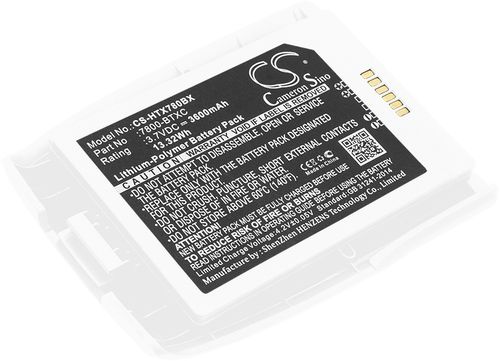 Batteri til Honeywell 7800-BTXC,7800-BTXC-1 3600 mAh