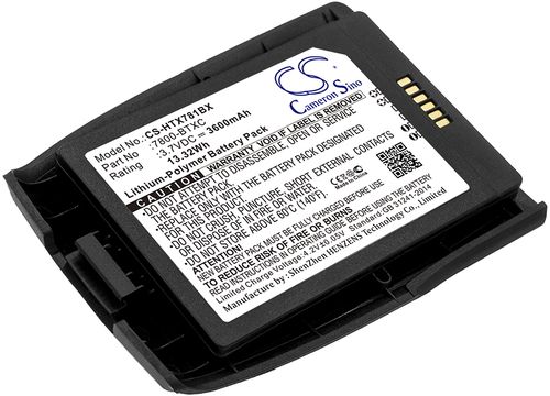 Batteri til Honeywell 7800-BTXC,7800-BTXC-1 3600 mAh