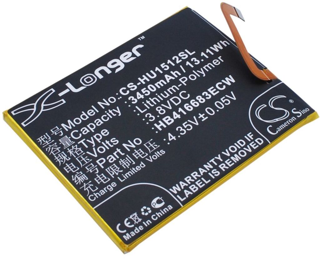 Batteri til Huawei HB416683ECW 3450 mAh