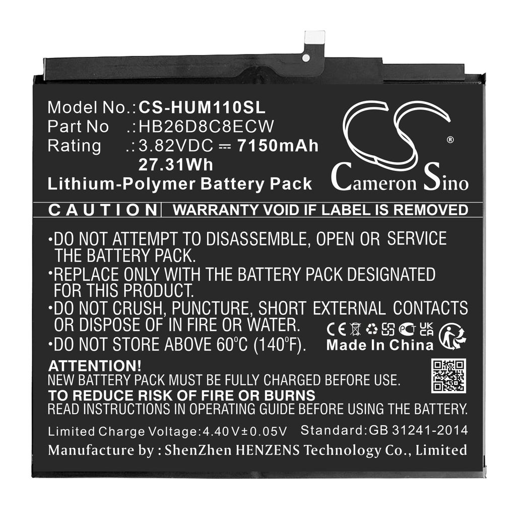 Batteri til Huawei HB26D8C8ECW 7150 mAh