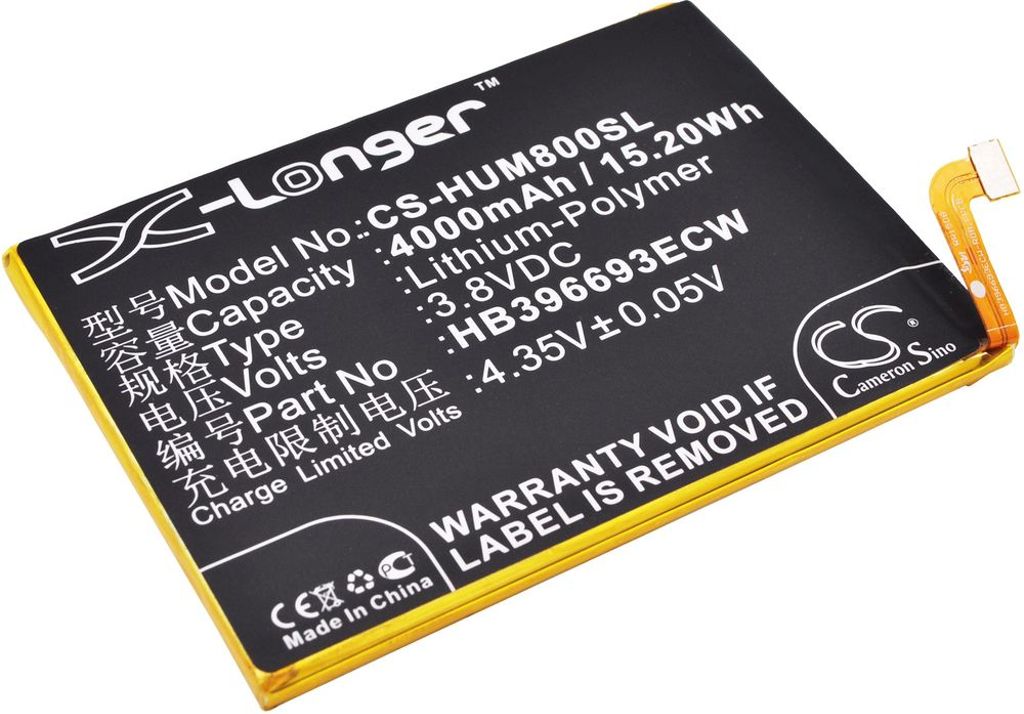 Batteri til Huawei HB396693ECW 4000 mAh