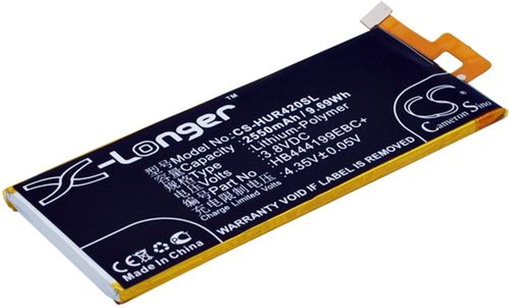 Batteri til Huawei HB444199EBC+ 2550 mAh