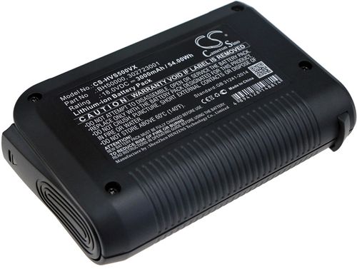 Batteri til Hoover BH50000,302723001 3000 mAh