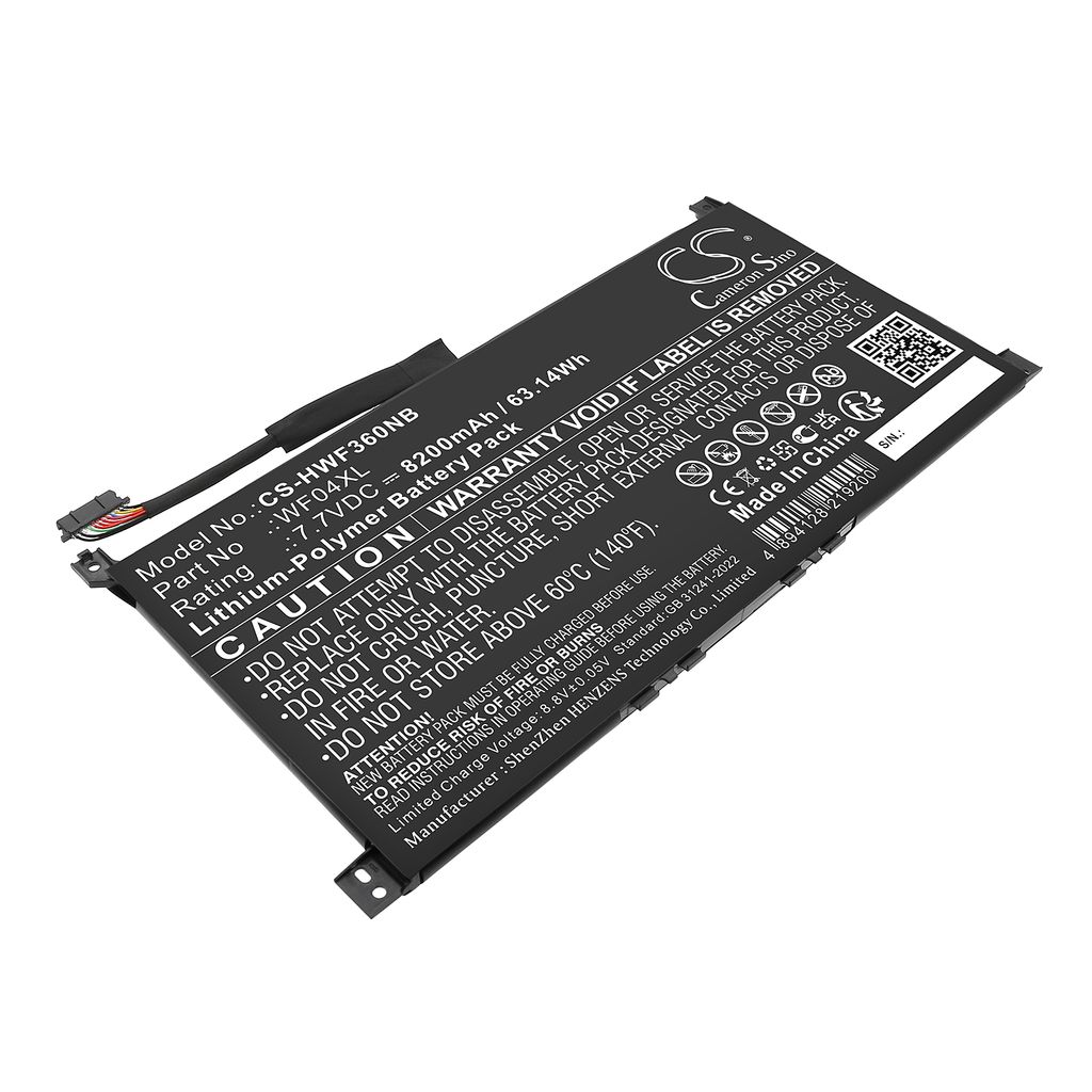 Batteri til HP HSTNN-OB2Y,M89926-1D1,M89926-AC1,M90073-005,TPN-IB0O,WF04XL 8200 mAh