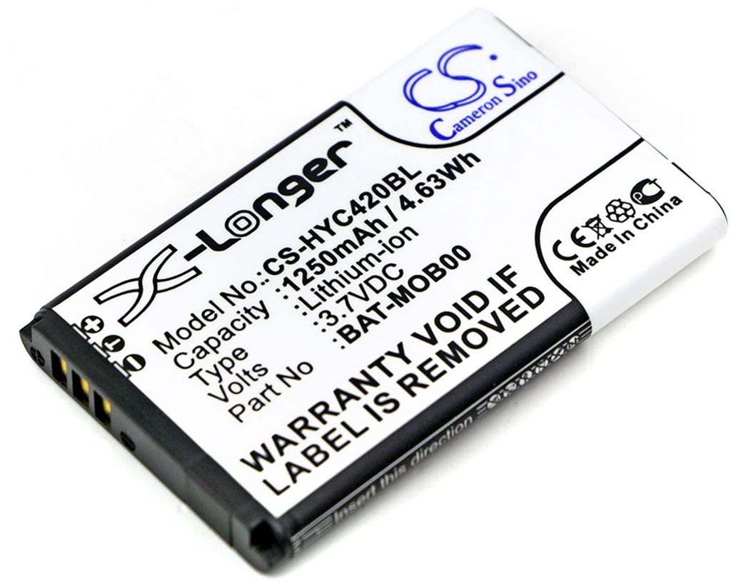 Batteri til Honeywell BAT-MOB00,PS1615000794,55-003233-01,26111710,3159122 1250 mAh