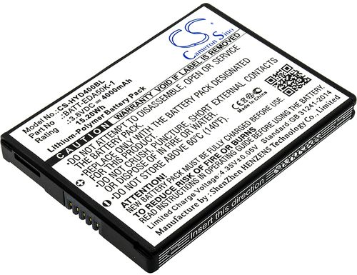 Batteri til Honeywell BATT-EDA40-1,BAT-EDA50,BAT-EDA50US,50134176-001,50129589-001 4000 mAh