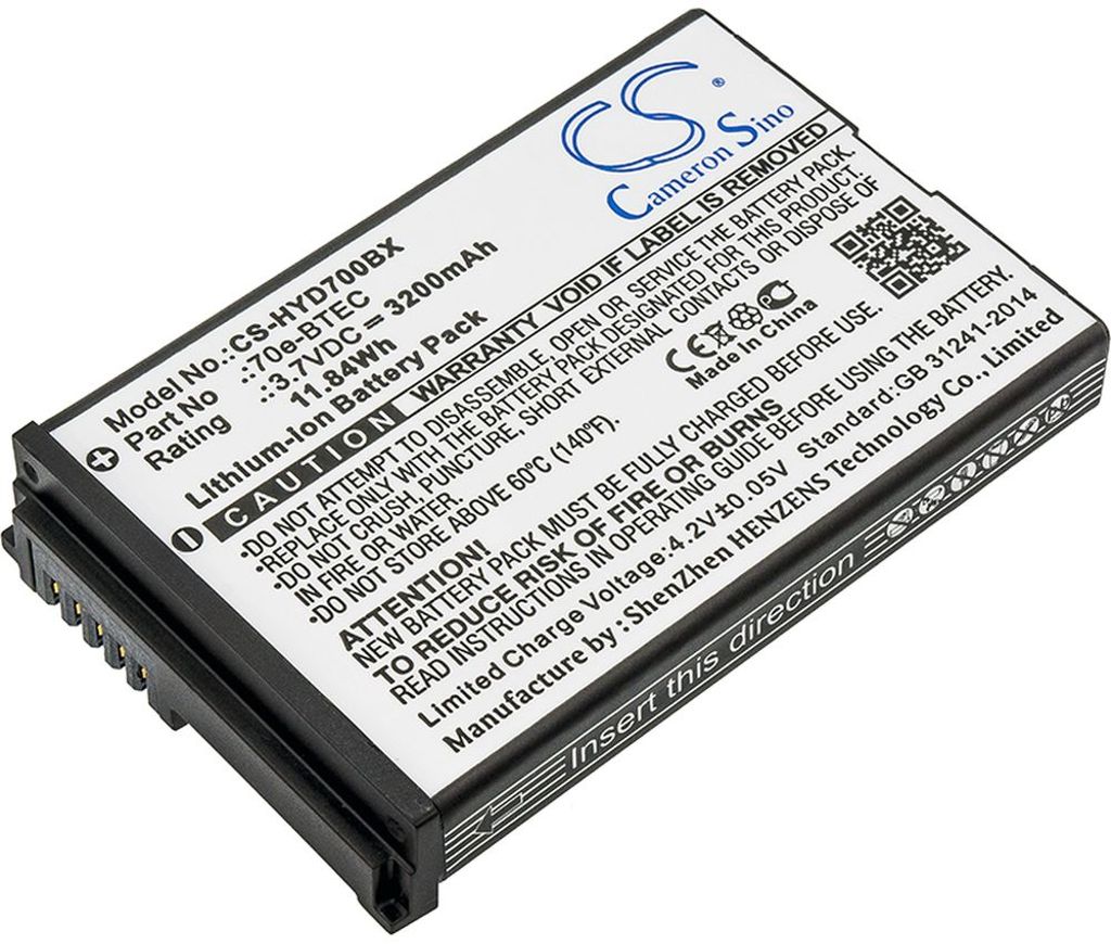 Batteri til Dolphin 60S-BATT-1,70e-BTEC,BAT-EXTENDED-01 3200 mAh
