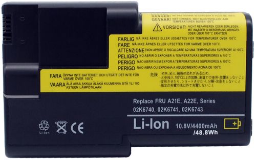 Batteri til IBM 02K6739,02K6743,02K6776,02K6778,02K6779,08K8027,FRU 02K6740,FRU 02K6741 4400 mAh