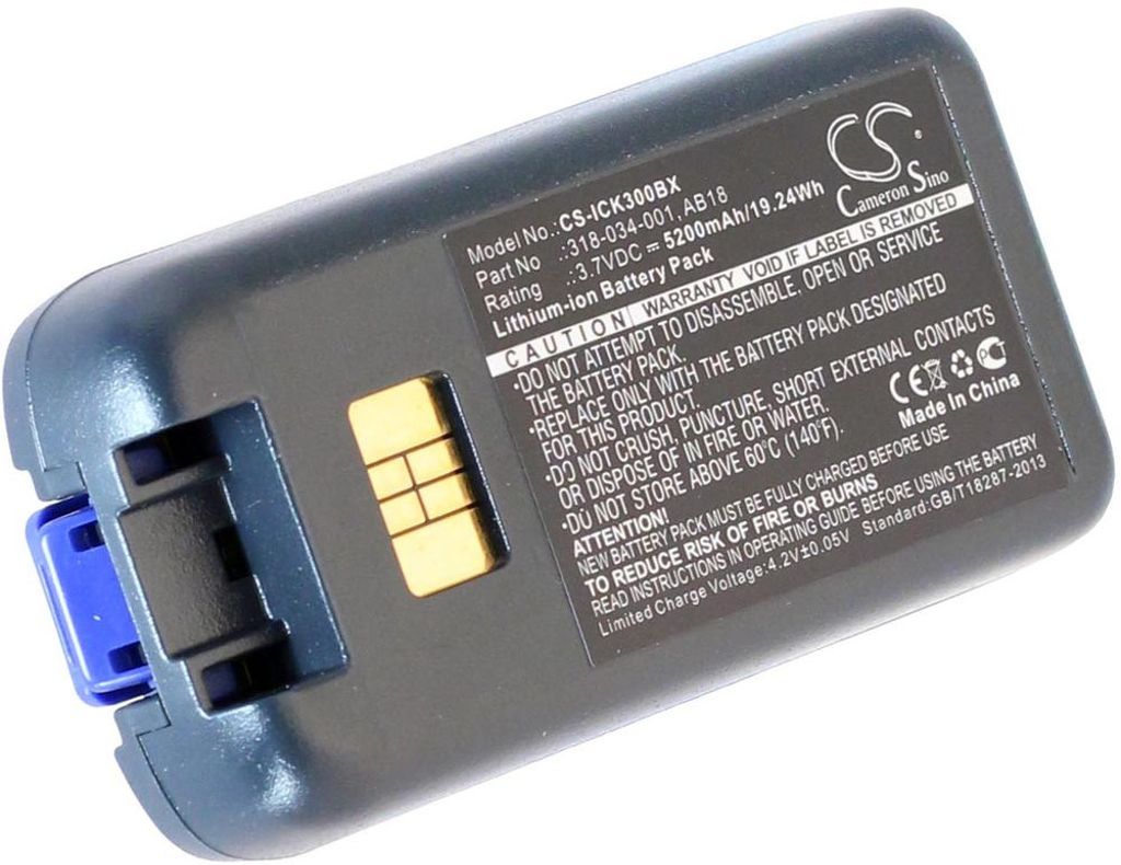 Batteri til Intermec 318-034-001,AB18,AB17,318-033-001,318-033-021 5200 mAh