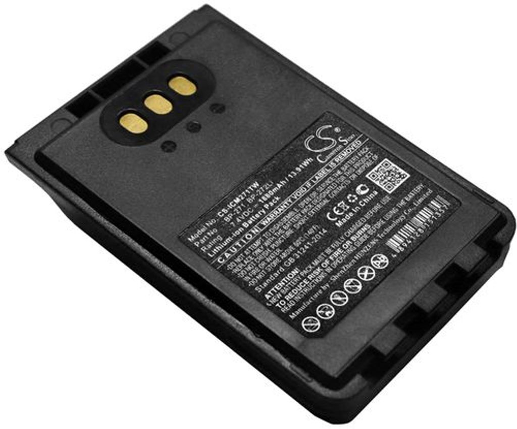 Batteri til Icom BP-271,BP-272Li 1880 mAh