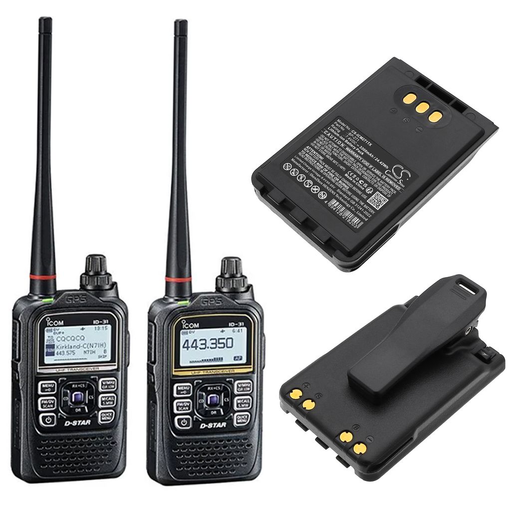 Batteri til Icom BP-271,BP-272Li 3300 mAh